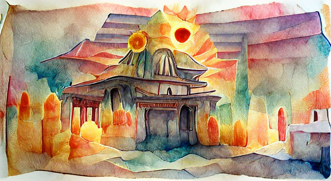 a temple beneath the song