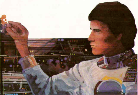 Atari BASIC Cartridge astronaut from manual