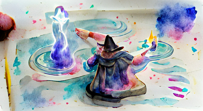 wizard casting spell