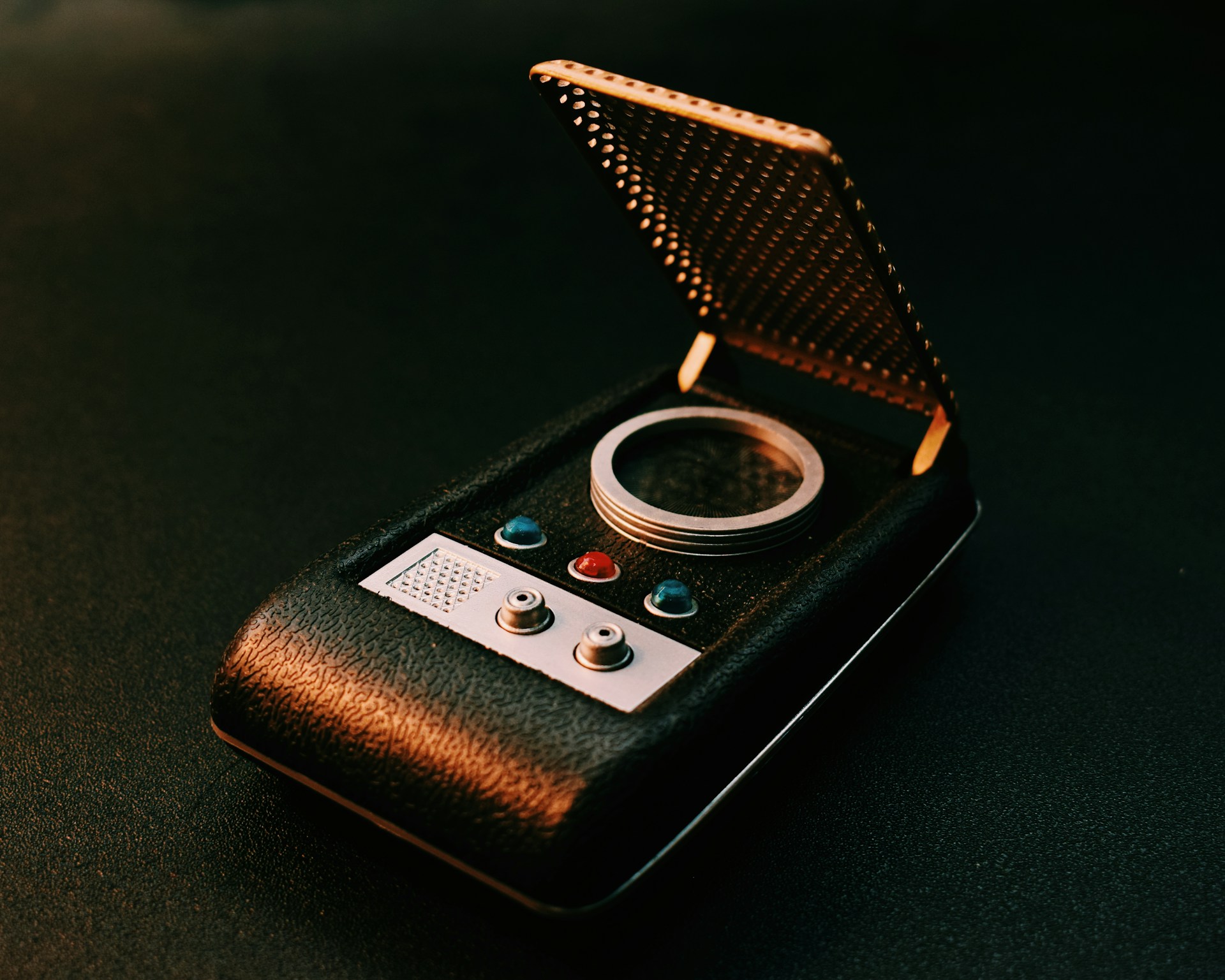 replica of a communicator prop from Star Trek: The Original Series